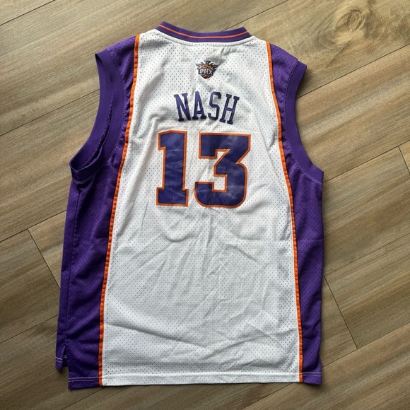 Vintage Y2K Phoenix Suns Steve Nash Stitched Jersey Size XL White - Picture 3 of 6